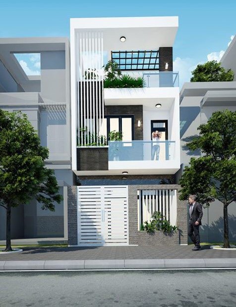 Tổng hợp mẫu thiết kế nhà phố 3 tầng măt tiền đẹp, hiện đại - 4