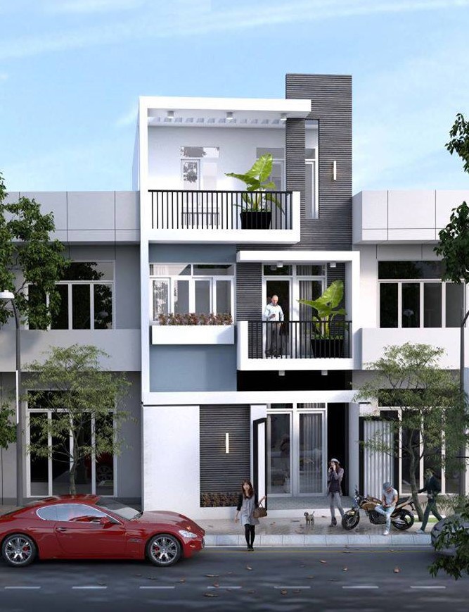 Tổng hợp mẫu thiết kế nhà phố 3 tầng măt tiền đẹp, hiện đại - 5