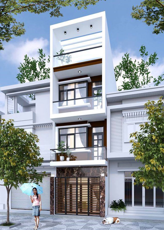 Tổng hợp mẫu thiết kế nhà phố 3 tầng măt tiền đẹp, hiện đại - 7